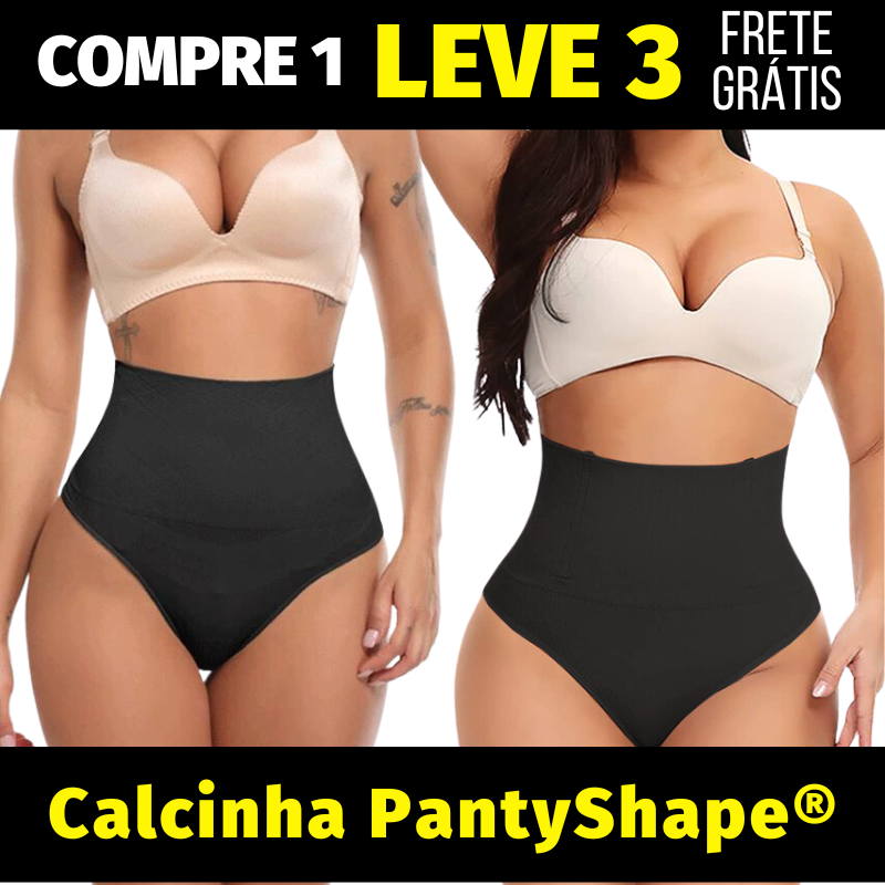 Calcinha PantyShape® - Modeladora Afina Cintura Comprime Abdômen